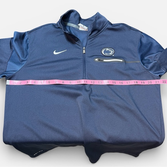 Nike Dri Fit Penn State Blue Long Sleeve Pullover 1/4 Zip Shirt Men’s Sz. Medium - Picture 7 of 7